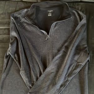 Van Heusen Mens Long Sleeve Quarter-Zip Pullover